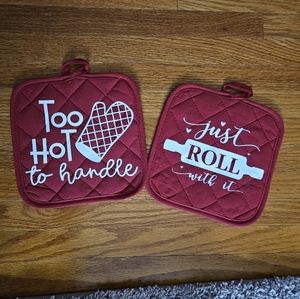 Handmade Farmhouse Pot Holders, Cute and Funny Sayings